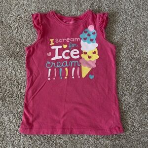 Oshkosh B'Gosh Girls pink shirt tank top size 6